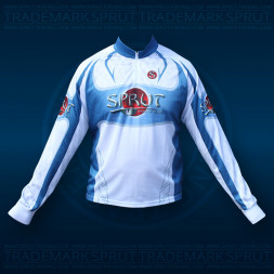 Футболка SPRUT длин. рукав бел/синий L