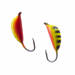 Мормышка вольфрамовая Lumicom Банан с ушком Ф3 покраска 313, цена за 1 шт.