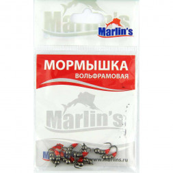 Мормышка вольфрамовая Marlin&#039;s Мураш №2 черн. 7302-111