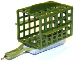 Кормушка фидерная Лиман пластик квадрат 100г КВ-100ПП