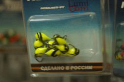 Мормышка вольфрамовая Lumicom Капля с ушком Ф3.2 обмазка винт YBL, цена за 1 шт.