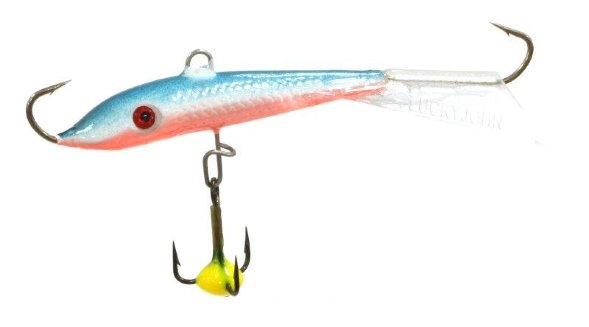 Балансир рыболовный для зимней рыбалки Lucky John Fin 60мм+тройник 71413-54