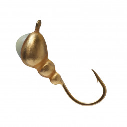 Мормышка вольфрамовая Lumicom Муравей с ушком Ф3 золото с ф/к AuP