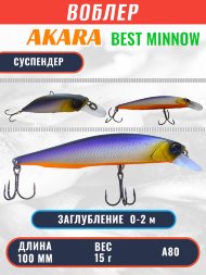 Воблер Akara Best Minnow 100SP 15г BM100SP-A80