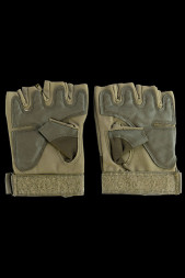 Перчатки тактические Рыба Рыбакам АЛЬФА без пальцев ХАКИ Цвет ХАКИ, Размер L